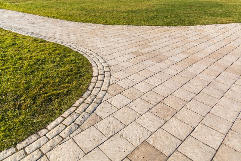 Curved Paver Pathway