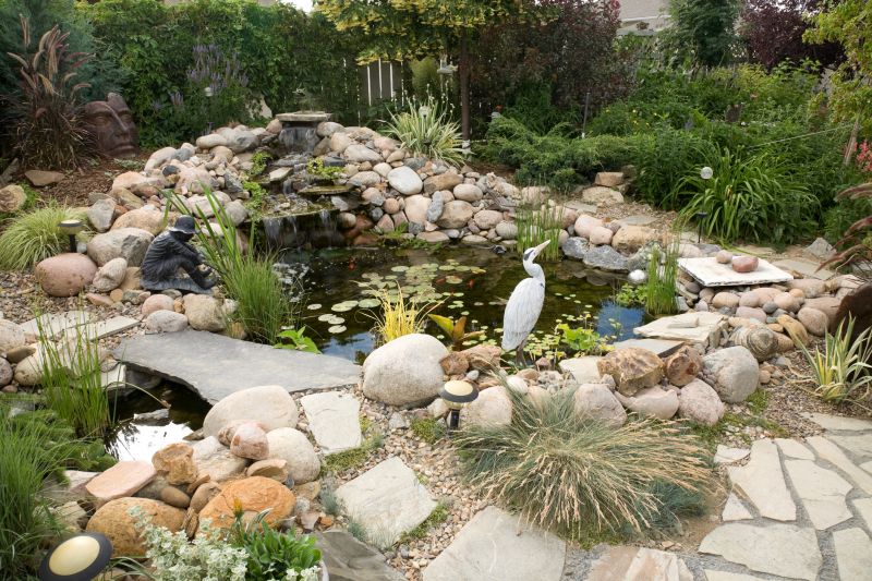 Local Pond Waterfall Installation in Marble Falls, TX